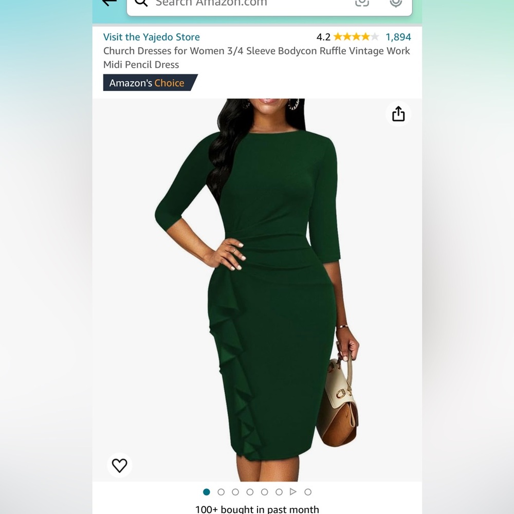 Hunter Green Dress